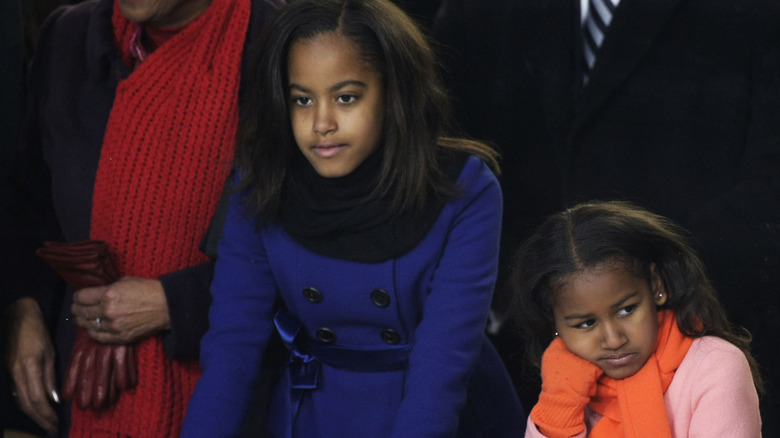 Sasha e Malia Obama ad un evento