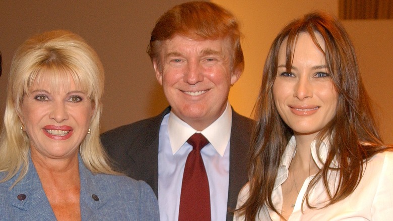 Ivana, Donald e Melania Trump insieme