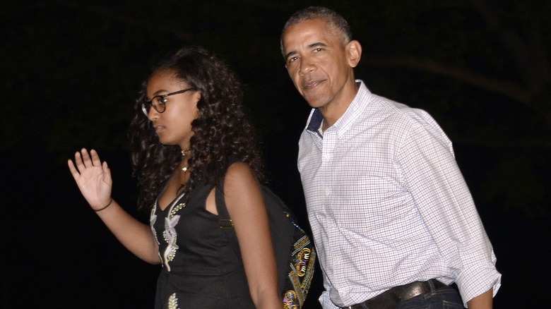 Sasha e Barack Obama