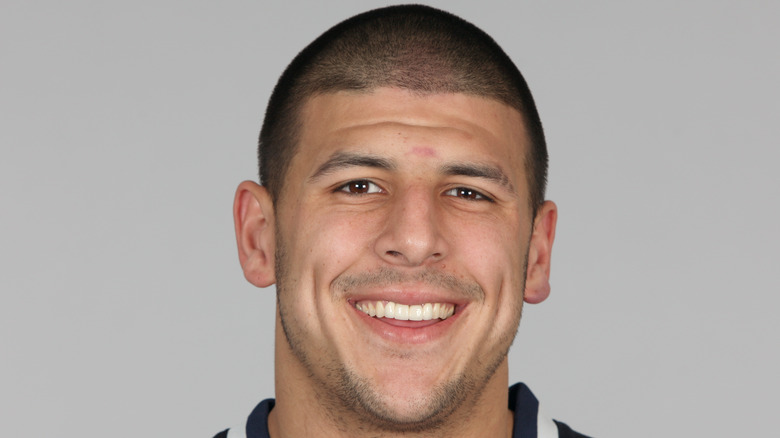 Colpo alla testa di Aaron Hernandez