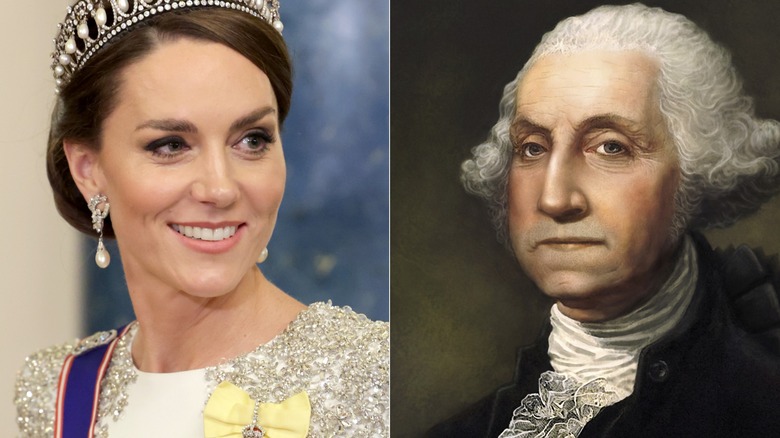 Tiara di Kate Middleton, ritratto di George Washington