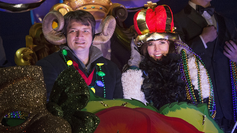 Nathan Fillion e Krista Allen al Mardi Gras