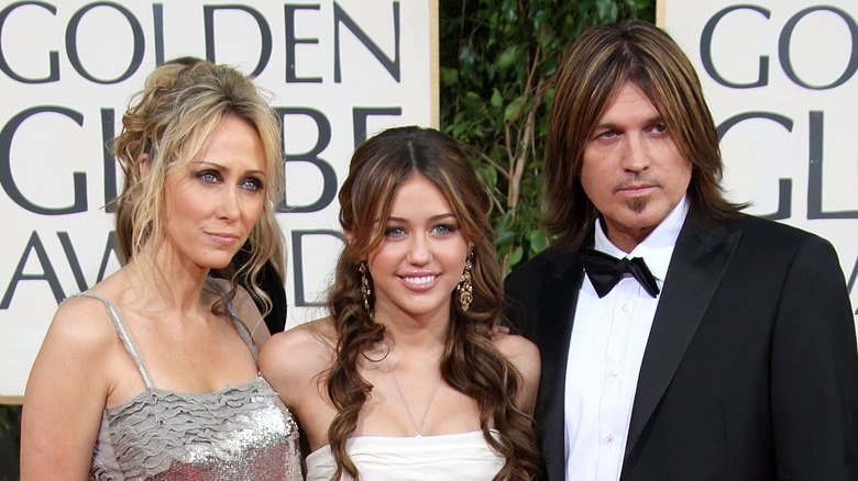 Tish e Billy Ray Cyrus alla première del film