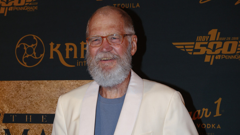 David Letterman in giacca bianca