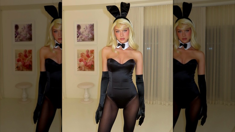 Nicola Peltz Beckham vestito da coniglietta di Playboy