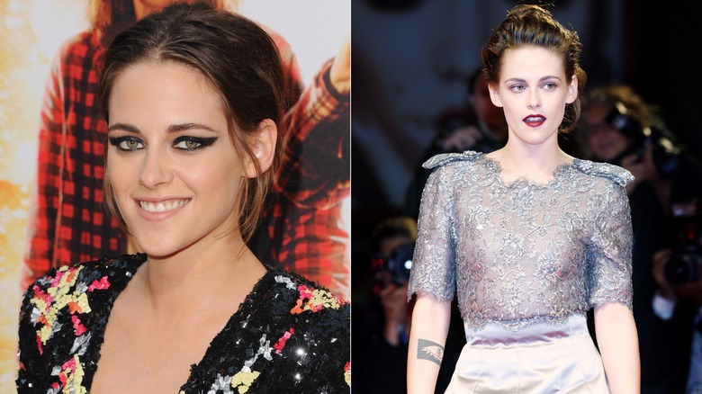 Labbra con eyeliner per il trucco audace di Kristen Stewart