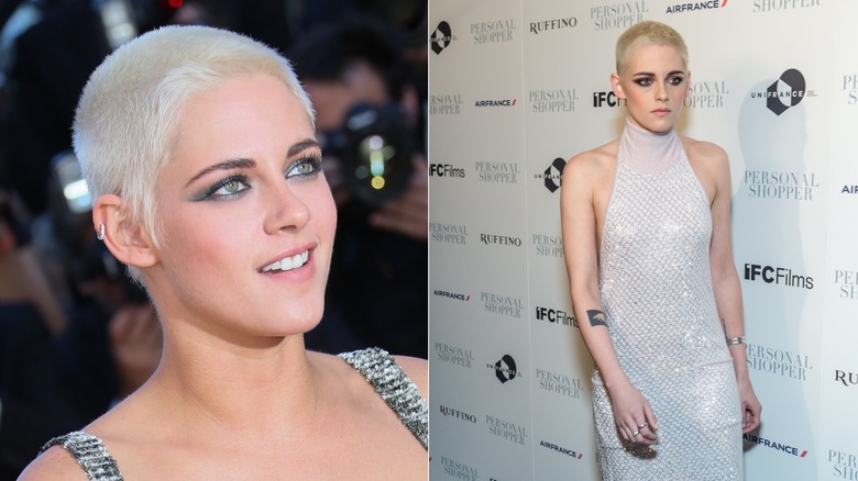 Kristen Stewart taglio rasato decolorato