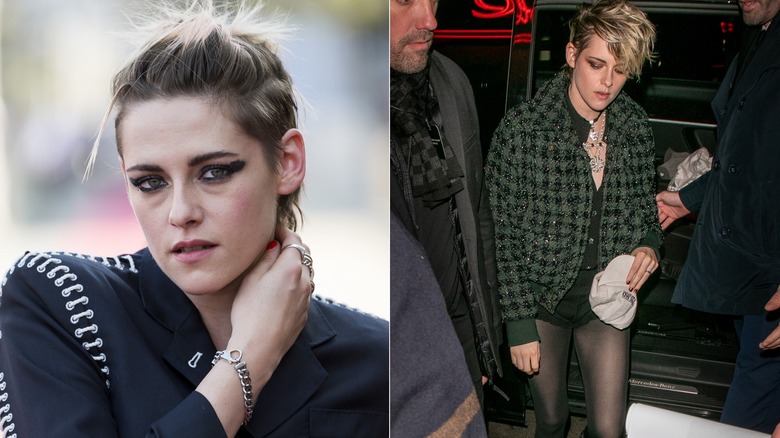 Kristen Stewart capelli e trucco disordinati