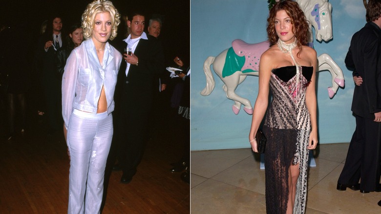 Tori Spelling in stile anni '90