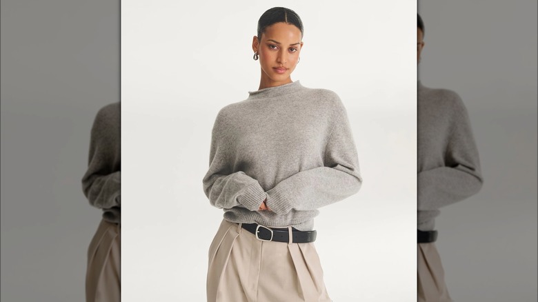 Un maglione di cashmere