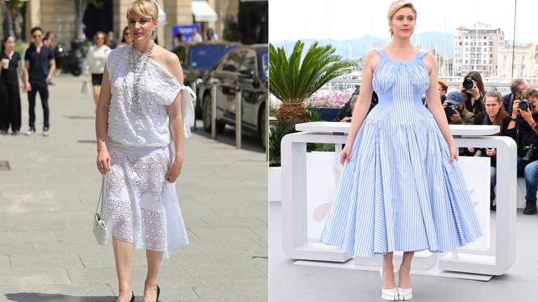 Greta Gerwig indossa abiti travolgenti agli eventi del 2024.