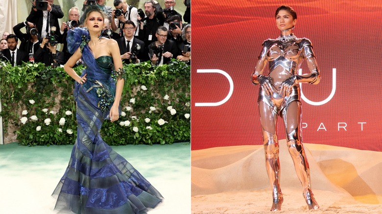 Zendaya indossa una moda straordinaria sui tappeti rossi nel 2024.