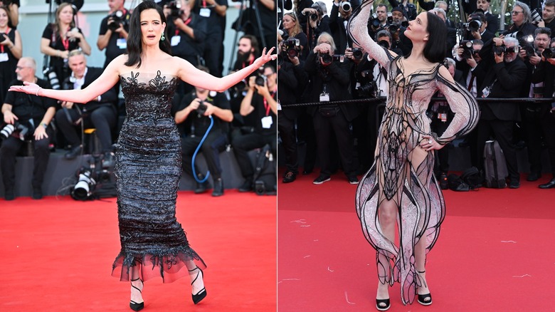 Eva Green indossa abiti di scarsa qualità sui tappeti rossi nel 2024.