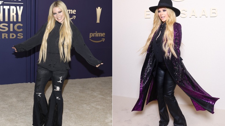 Avril Lavigne indossa uno stile strano sui tappeti rossi nel 2024.