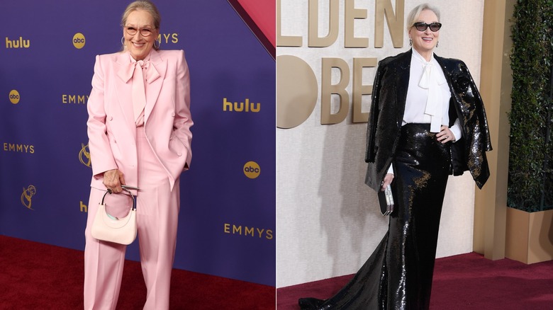 Meryl Streep indossa uno stile audace sui tappeti rossi nel 2024.