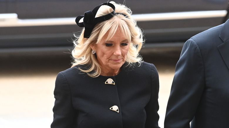 Jill Biden al funerale della regina Elisabetta II