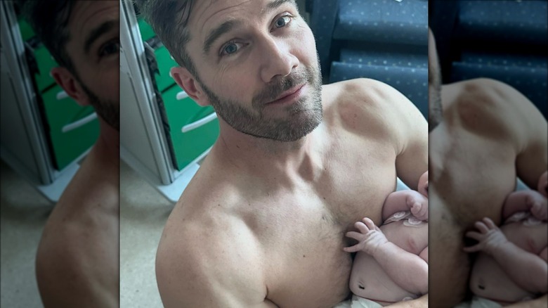 Luke MacFarlane trasporta sua figlia