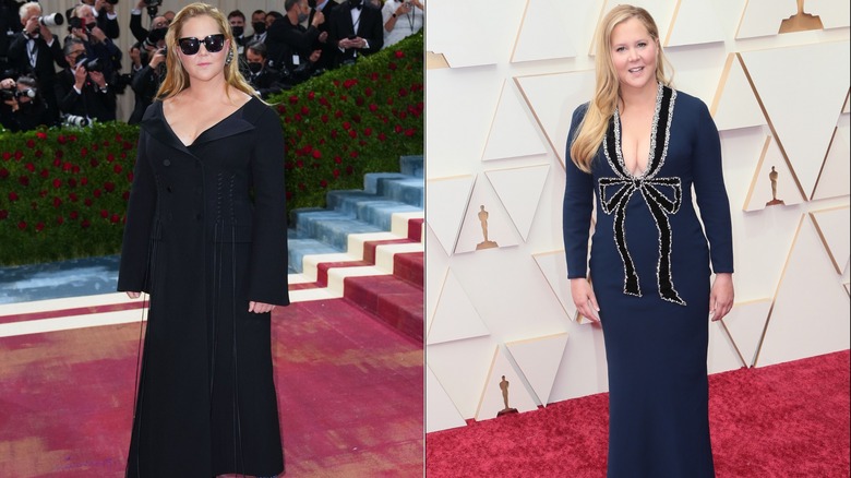 Amy Schumer moda glamour sul tappeto rosso