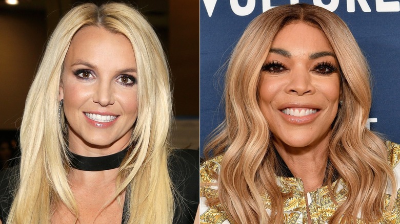 Britney Spears e Wendy Williams sorridono