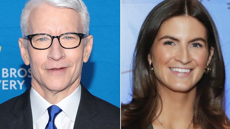 Immagine divisa di Anderson Cooper e Kaitlan Collins in posa