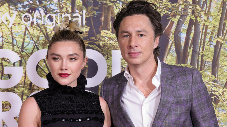 Florence Pugh posa con Zach Braff