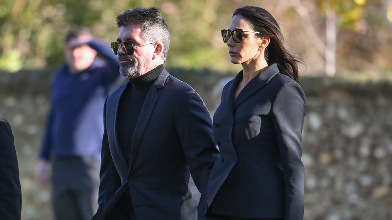 Simon Cowell e Lauren Silverman al funerale di Liam Payne