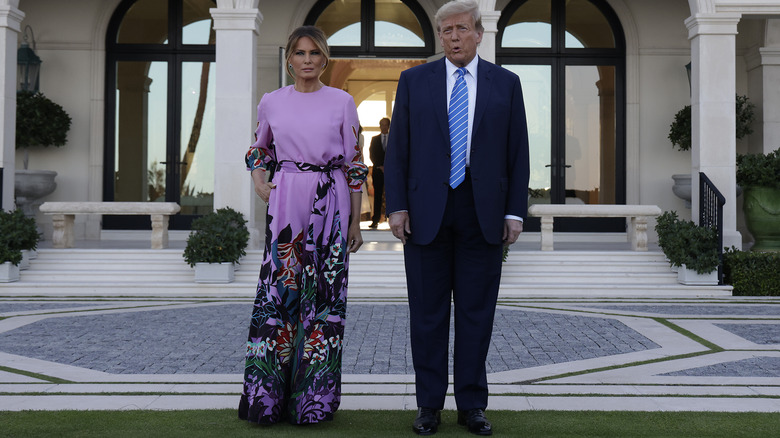 Melania Trump e Donald Trump, in posa insieme