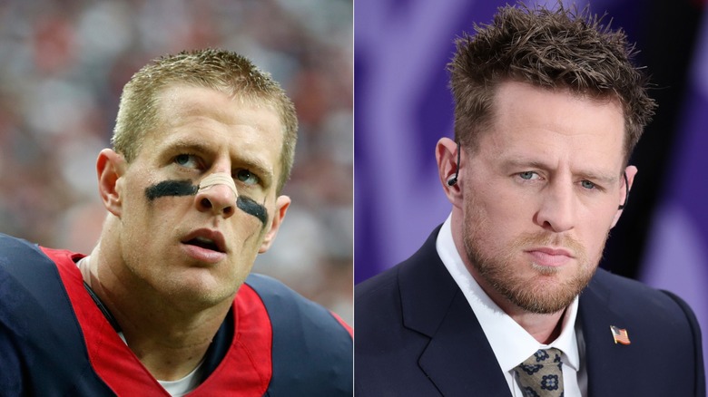 JJ Watt con i capelli corti e a spillo