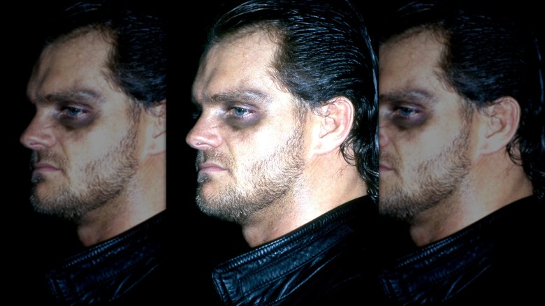 Chris Benoit sfoggia un occhio nero