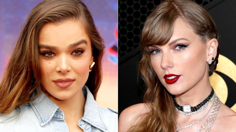 Colpi alla testa fianco a fianco sul tappeto rosso di Hailee Steinfeld e Taylor Swift.