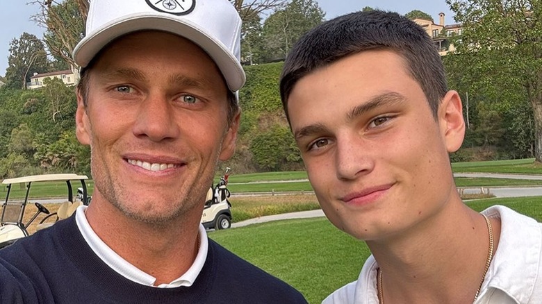 Tom Brady si fa un selfie con suo figlio Jack Brady