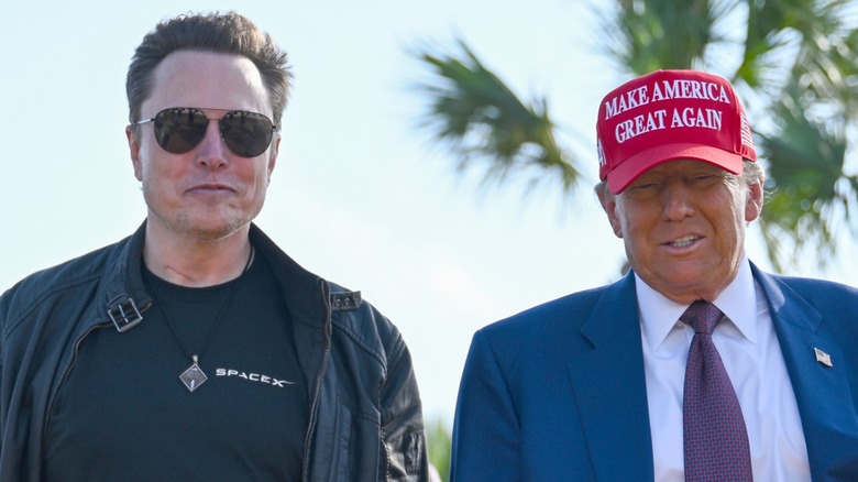 Elon Musk e Donald Trump partecipano al lancio di SpaceX a Brownsville, Texas (2024)